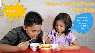 MAKAN TOPOKKI PEDAS TAPI ENAK  MAKANAN KOREA [upl. by Aizek]