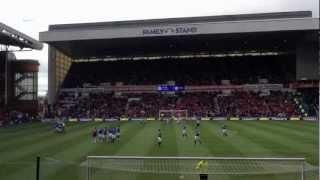 Rangers v St Mirren 7412 Red Card To Liquidation Entire Stadium Display [upl. by Jemmie]