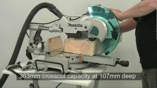 Makita How it Works DXT Mitre Saws LS1216L [upl. by Okimuk]