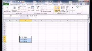 MS Excel  Trzy kroki do poprawnego formatu daty [upl. by Esyak]