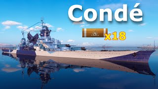 World of WarShips Condé  6 Kills 361K Damage [upl. by Oramlub]