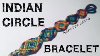 Indian Bubble Circle Bracelet Tutorial — Easy  Alex’s Innovations [upl. by Retsevlis]