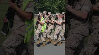 USMC OCS Candidates of OCC 247 conduct close order drill [upl. by Nancie]