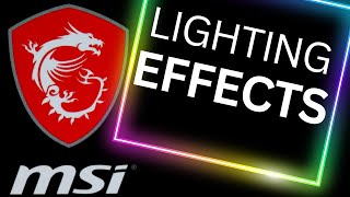 MSI MYSTIC LIGHT Lighting Effects Showcase [upl. by Ahsaelat]