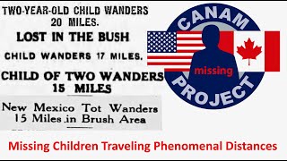 Missing 411 David Paulides Presents Several Cases of Children Traveling Extraordinary Distances [upl. by Turnbull]