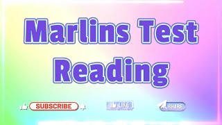 Marlins Test For Seafarer  Reading [upl. by Cletis249]