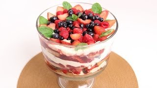 Berry Trifle Recipe  Laura Vitale  Laura in the Kitchen Episode 762 [upl. by Onibas]