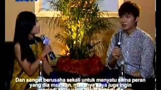 Lee Min Ho Interview with Dahsyat [upl. by Aniweta]