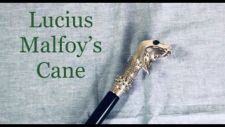 Lucius Malfoy’s Cane Wand Review  Noble Collection [upl. by Aoniak356]