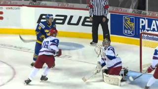 Ishockey  JVM  Sverige vs Ryssland 43 20120101 [upl. by Henghold408]