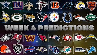 NFL Week 4 Predictions [upl. by Amsirp]