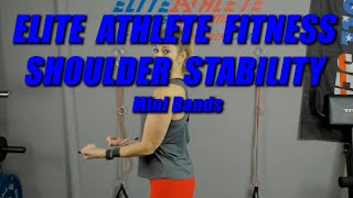 Mini Band Shoulder Stability Exercises Elite Athlete [upl. by Yreved483]