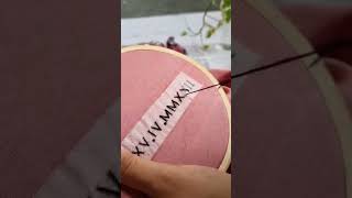 How to use Water Soluble Stabilizer for Tshirt Embroidery embroiderydesigns handmade shorts [upl. by Yila198]