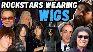 Musicians That Wear Wigs  Controversial Truth rockstars celebrities hairmetal wigs [upl. by Jehoash]