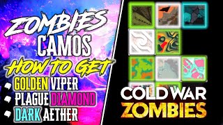 HOW TO UNLOCK ALL CAMOS IN ZOMBIES All Zombies Camo Challenges explained Black Ops Cold War Zombies [upl. by Mccarty]