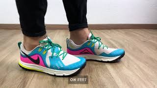 Nike Air Zoom Wildhorse 5 ‘Lt Orewood BrnBlackBlue Fury’  ON FEET  Running shoes  2019 [upl. by Haymes986]