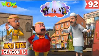 Udneywala Auto  S13  92  Motu Patlu New  Cartoons For Kids  spot [upl. by Shaughn413]