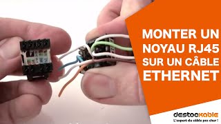 Tuto  Comment monter un noyau RJ45 sur un câble réseau [upl. by Arias]