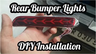 Rear Reflector lights  Bumper lights DIY Install [upl. by Rosse]