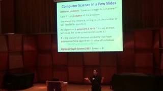 The P versus NP Problem by Scott Aaronson [upl. by Sokcin463]