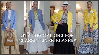 CLASSIC LINEN BLAZERS FROM TALBOTS [upl. by Yhtamit]