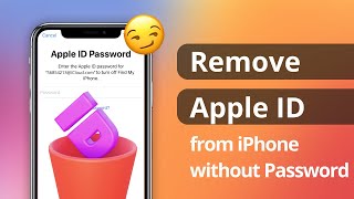 2 Ways How to Remove Apple ID from iPhone without Password  iOS 155 [upl. by Antin346]