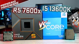 Core I5 13600K vs RYZEN 5 7600x o melhor I5 vs o melhor R5 de nova geração Jogos e Render 9 CPUs [upl. by Ardelle391]