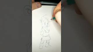 SKETCHING A REDESIGN OF SUNNI GUMMI FROM DISNEYS THE ADVENTURES OF THE GUMMI BEARS shorts [upl. by Aruon400]