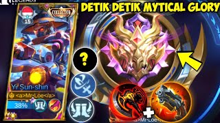 8 MENIT LEVEL 15 DETIK DETIK MYTICAL GLORY TOP GLOBAL YSS CARRY US PERFECT GAMEPLAY YI SUN SHIN [upl. by Eldora44]