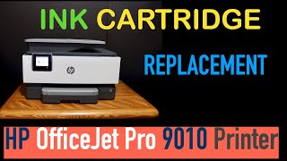 HP OfficeJet Pro 9010 Replace Ink Cartridges [upl. by Idzik]