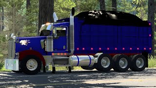 Kenworth W900  Dump Truck  40tons  Cat C16 Zeemods  American Truck Simulator [upl. by Solberg]