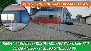 HERMOSA PROPIEDAD POR A 1 KM ZONA DE TERMOS DEL RIO CIUDAD ARCE SE VENDE INF 78089816 [upl. by Parrott]