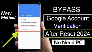 No More PC Required How to Bypass Google Account Verification in 2024 [upl. by Eugenle]