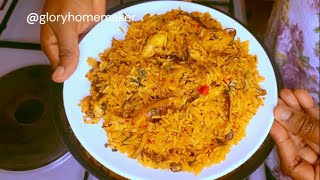 Nigeria Concoction Native Jollof Rice Recipe  Palm Oil Rice With No Tomatoes  Glory Homemaker [upl. by Daley]