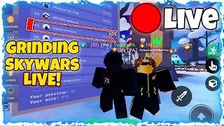 🔴 Grinding Skywars Roblox Bedwars  Top 45 Monthly [upl. by Richardo]