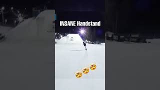 Highspeed Gymnastics on Snow shorts viral skiing snow snowboarding gymnast handstand [upl. by Airat234]