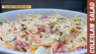 How to make COLESLAW SALAD at HOME [upl. by Morganstein]