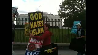 Westboro Baptist Church protests Obamas Whitehouse in 2010 [upl. by Paik]