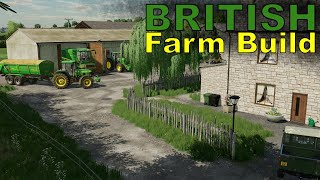 BRITISH Farm Build on a BRITISH MAP  Farming Simulator 22  Timelapse [upl. by Claudelle801]