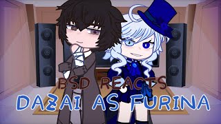 BSD reacts to Dazai as Furina  Gacha Club [upl. by Carli838]