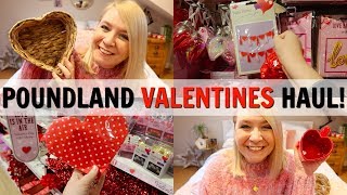 POUNDLAND amp HOME BARGAINS VALENTINES COME SHOP WITH ME amp HAUL [upl. by Myrt]