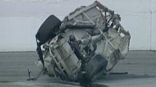 Geoff Bodine NASCAR Craftsman Truck Series Crash  NASCAR [upl. by Bryna]