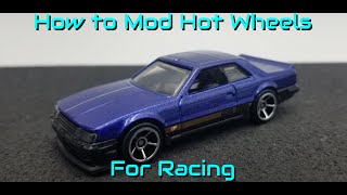 Modifying Hot Wheels for Open Track Racing [upl. by Yeta]