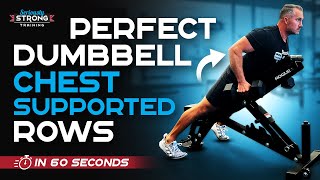 Perfect Dumbbell Chest Supported Rows KING of Back Exercises [upl. by Daisy964]