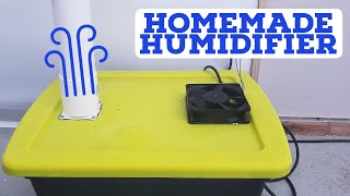 How to Build a Homemade Humidifier Using Ultrasonic Misters  fogger [upl. by Airyt]