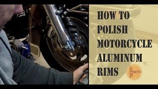 Easily Polish Aluminum Rims  Techn Moto [upl. by Koffler]