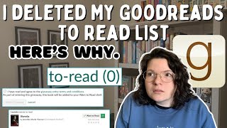 I removed EVERY book from my Goodreads ToRead List 🚫 [upl. by Ydnis]