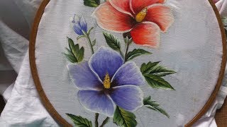 Painting Fabric painting tutorial for beginners fabric painting on clothes [upl. by Past]