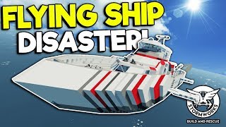 MULTIPLAYER FLYING BOAT DISASTER  Stormworks Build and Rescue Gameplay  Sinking Ship Survival [upl. by Omixam]