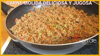 CARNE MOLIDA FÁCIL JUGOSA Y DELICIOSA  Prepara una deliciosa Carne Molida para acompañar todo [upl. by Eisseb]